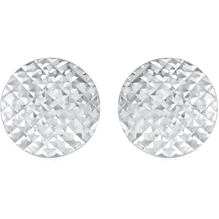 VIKI LYNN Round Button Disc Stud Earrings for Women Copper with 18K Gold Plated Circle Statement Earrings