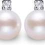 8-9mm Freshwater Pearl Earrings for Women 925 Sterling Silver CZ Stud Earrings -VIKI LYNN