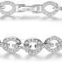 VIKI LYNN Copper Chain Cubic Zirconia Link Bracelet for Women
