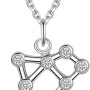 VIKI LYNN 925 Sterling Silver Astrology Constellation Horoscope Zodiac Star Sign Pendant Necklace for Women  ( aquarius - Capricorn)