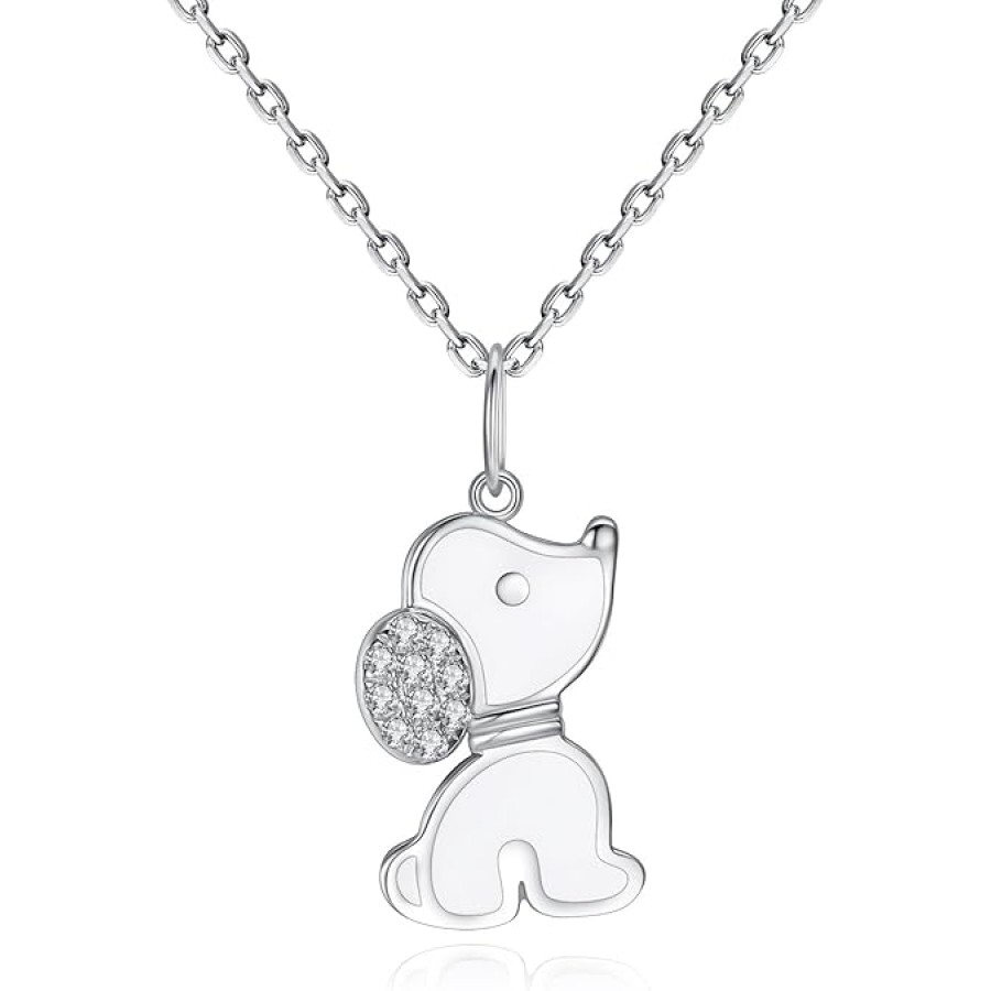 VIKI LYNN Dog Necklace 925 Sterling Silver Puppy Beagle for Dog Lovers VIKI LYNN Dog Necklace 925 Sterling Silver Puppy Beagle for Dog Lovers