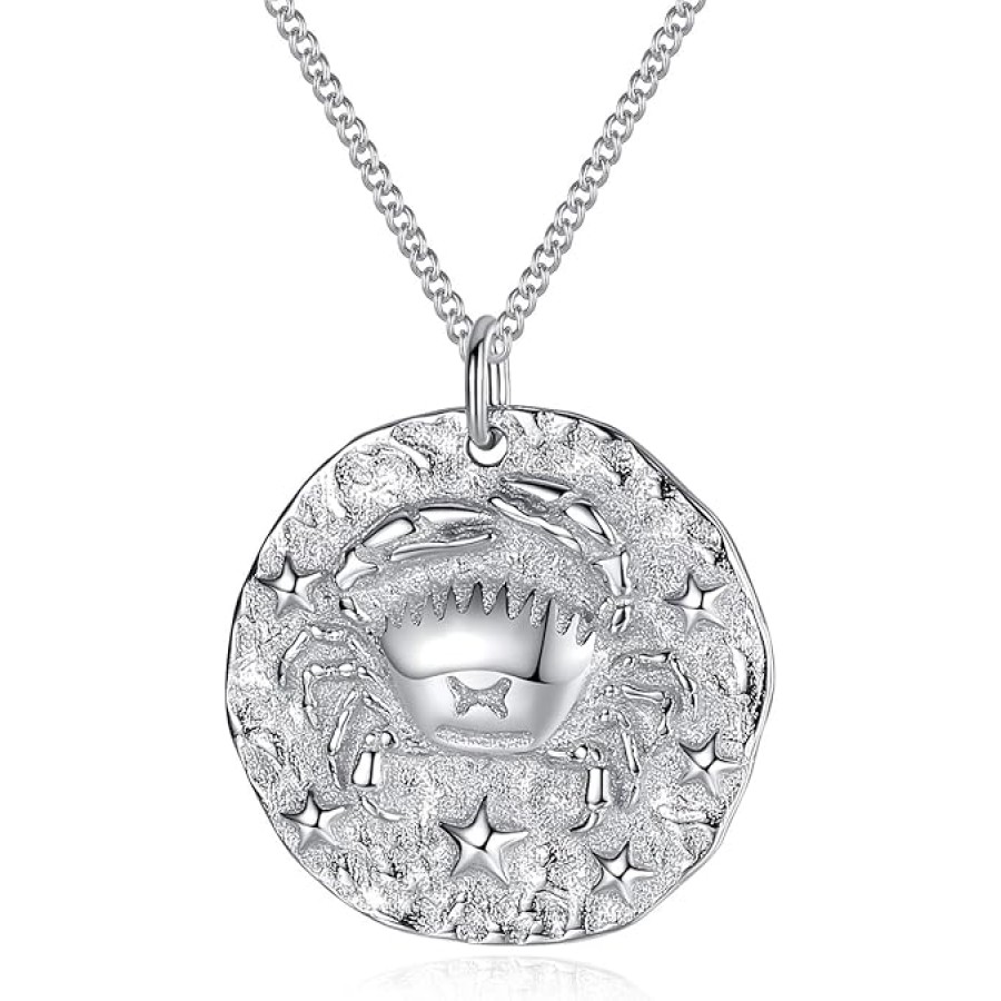 VIKI LYNN Zodiac Constellation Necklace 925 Sterling Silver Horoscope Jewelry for Women (Style: Cancer) VIKI LYNN Zodiac Constellation Necklace 925 Sterling Silver Horoscope Jewelry for Women (Style: Cancer)