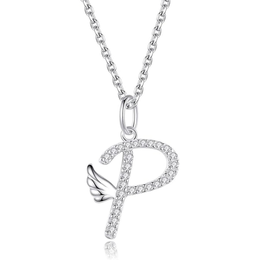 VIKI LYNN Initial Letter Pendant Necklace Cubic Zirconia 26 Capital Personlized Necklace Jewelry for Wome VIKI LYNN Initial Letter Pendant Necklace Cubic Zirconia 26 Capital Personlized Necklace Jewelry for Wome