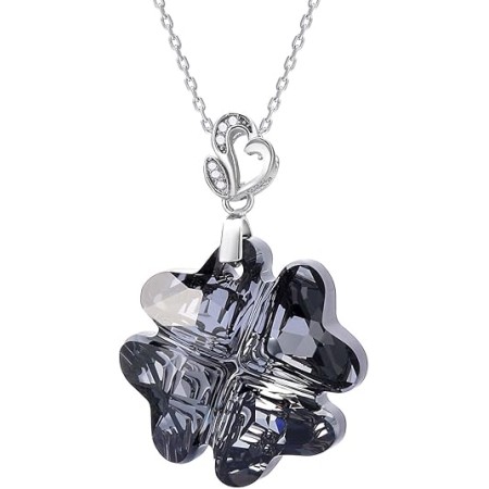 VIKI LYNN Four Leaf Clover Crystal Necklace Christmas Gifts for Women
