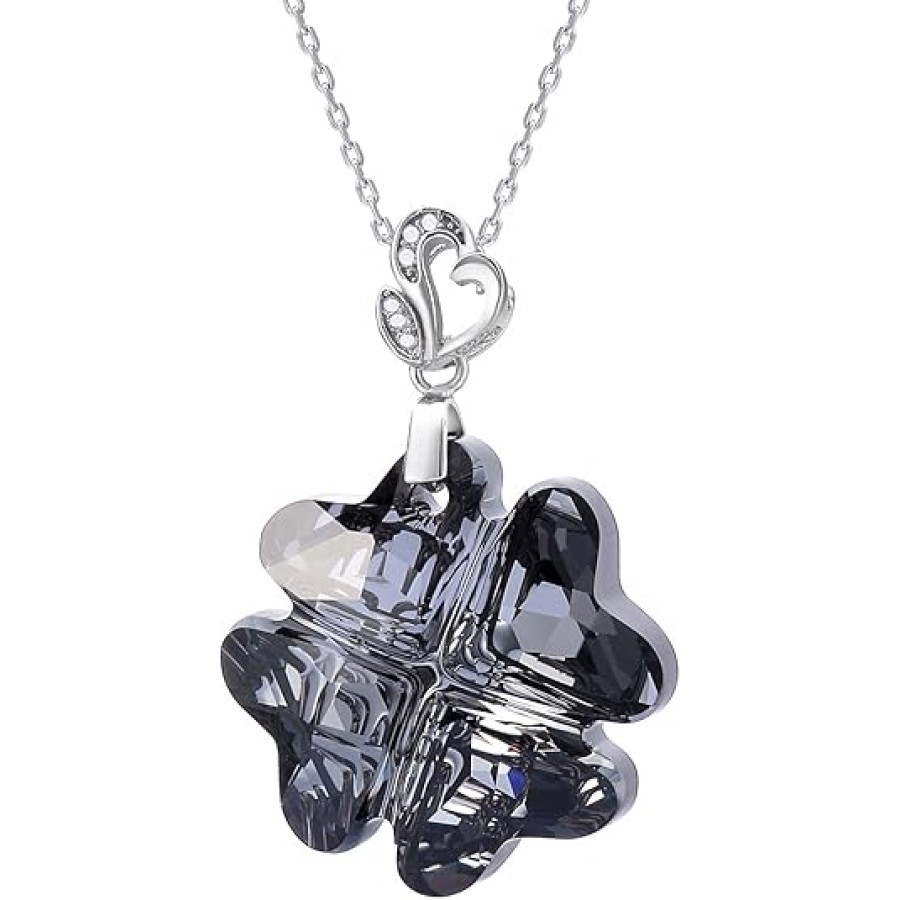 VIKI LYNN Four Leaf Clover Crystal Necklace Christmas Gifts for Women VIKI LYNN Four Leaf Clover Crystal Necklace Christmas Gifts for Women