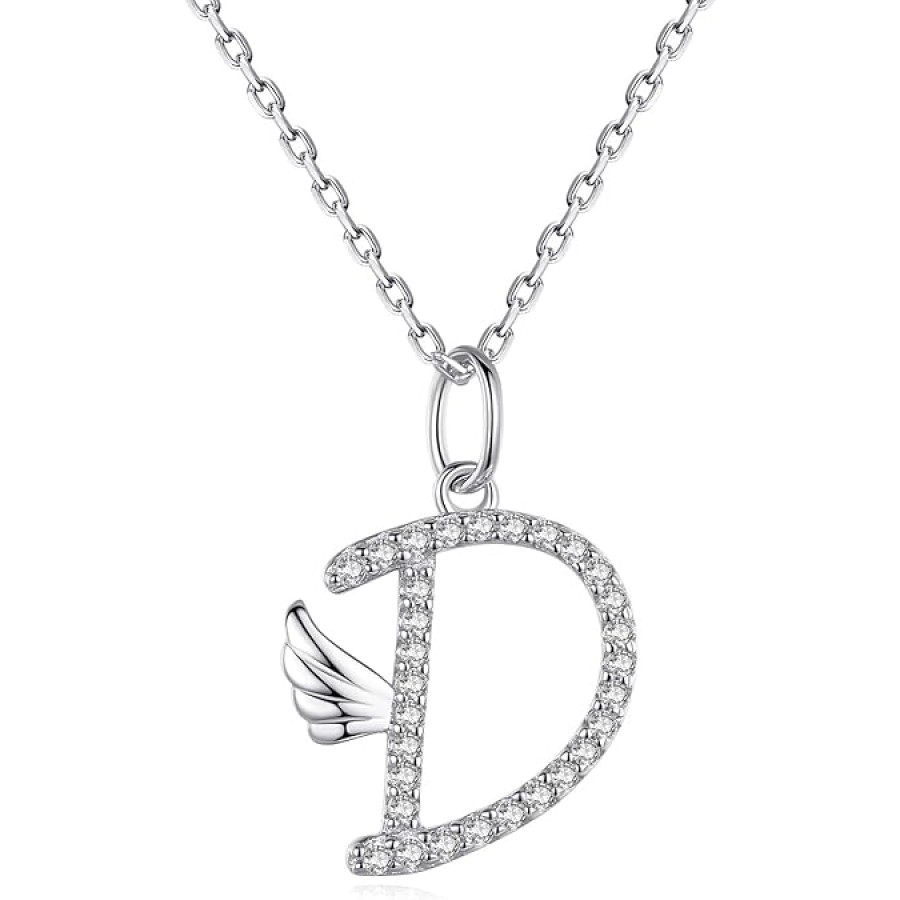 VIKI LYNN Initial Letter Pendant Necklace Cubic Zirconia 26 Capital Personlized Necklace Jewelry for Wome VIKI LYNN Initial Letter Pendant Necklace Cubic Zirconia 26 Capital Personlized Necklace Jewelry for Wome