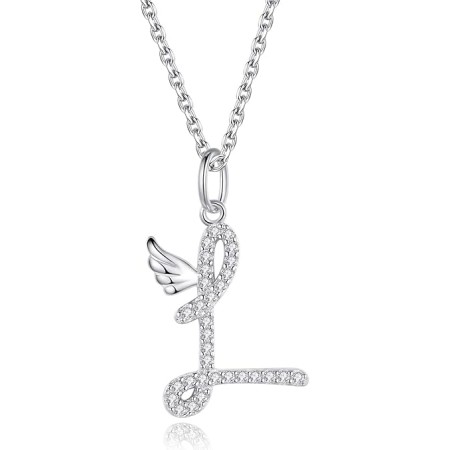 VIKI LYNN Initial Letter Pendant Necklace Cubic Zirconia 26 Capital Personlized Necklace Jewelry for Wome