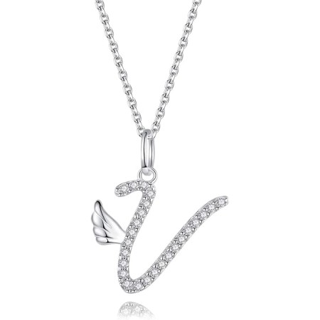 VIKI LYNN Initial Letter Pendant Necklace Cubic Zirconia 26 Capital Personlized Necklace Jewelry for Wome
