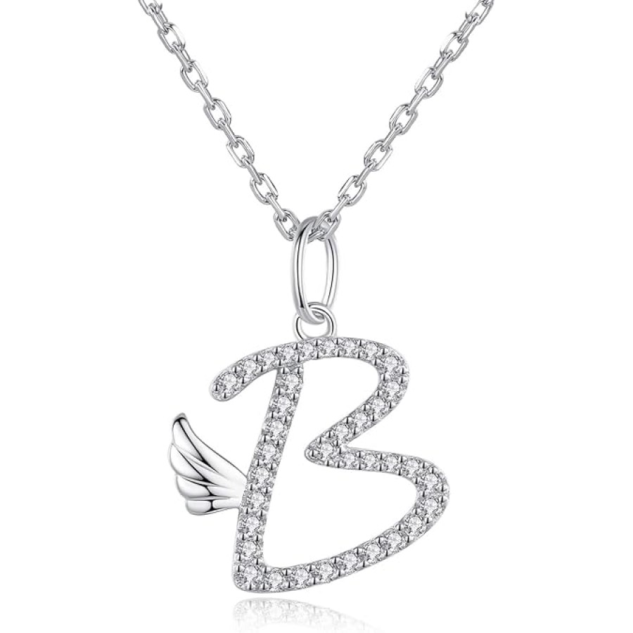 VIKI LYNN Initial Letter Pendant Necklace Cubic Zirconia 26 Capital Personlized Necklace Jewelry for Wome VIKI LYNN Initial Letter Pendant Necklace Cubic Zirconia 26 Capital Personlized Necklace Jewelry for Wome