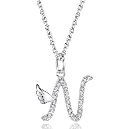 VIKI LYNN Initial Letter Pendant Necklace Cubic Zirconia 26 Capital Personlized Necklace Jewelry for Wome