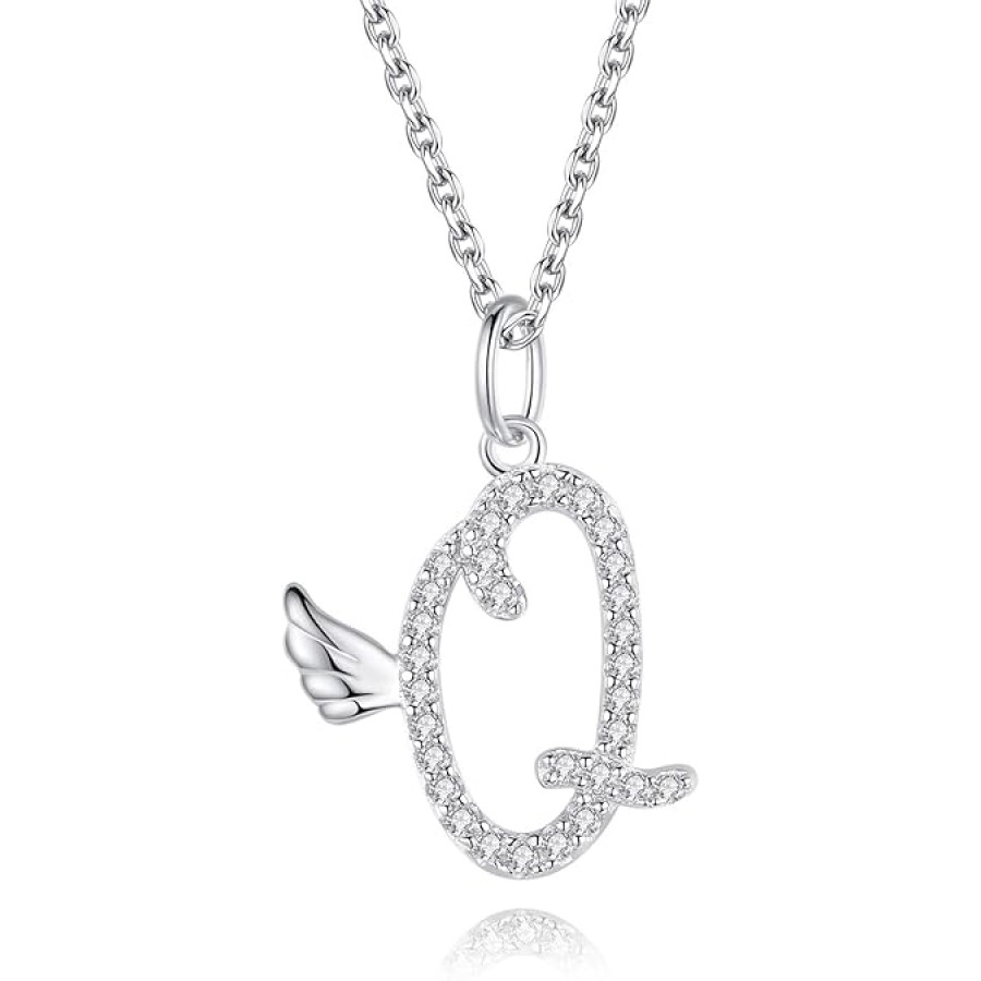 VIKI LYNN Initial Letter Pendant Necklace Cubic Zirconia 26 Capital Personlized Necklace Jewelry for Wome VIKI LYNN Initial Letter Pendant Necklace Cubic Zirconia 26 Capital Personlized Necklace Jewelry for Wome