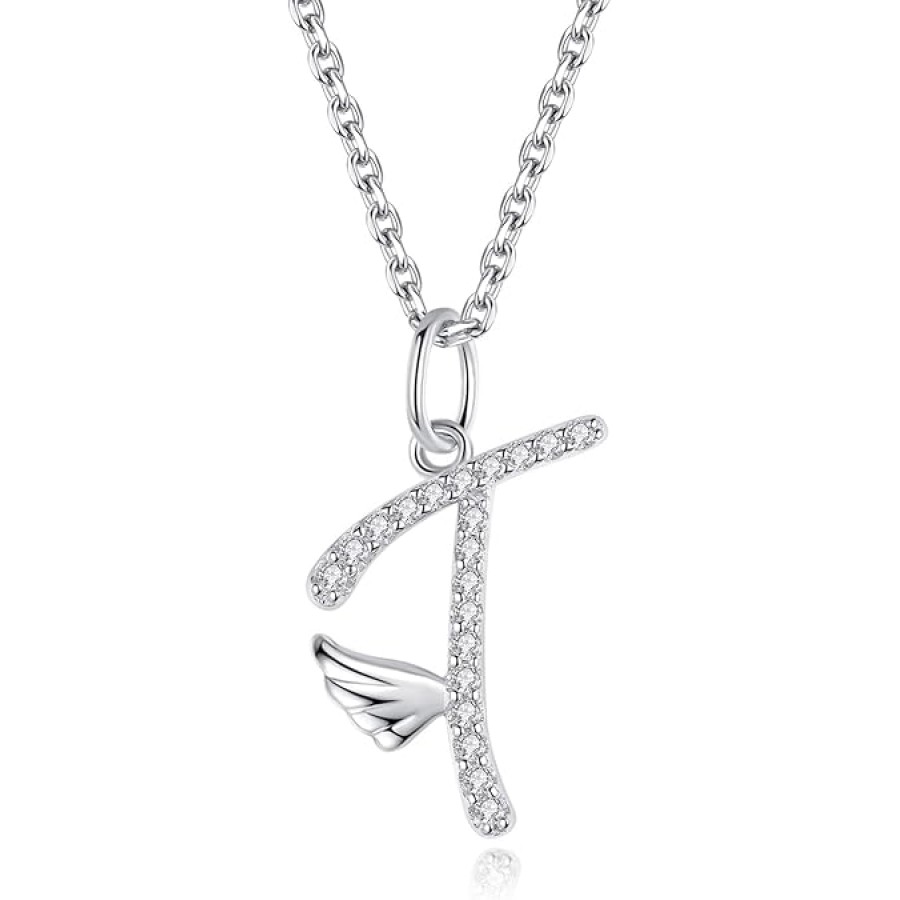 VIKI LYNN Initial Letter Pendant Necklace Cubic Zirconia 26 Capital Personlized Necklace Jewelry for Wome VIKI LYNN Initial Letter Pendant Necklace Cubic Zirconia 26 Capital Personlized Necklace Jewelry for Wome