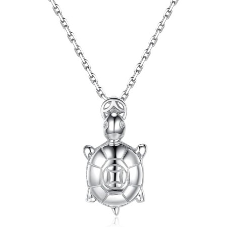 VIKI LYNN 925 Sterling Silver Sea Turtle Pendant Necklace Jewelry for Women