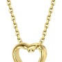 VIKI LYNN 18K Gold Plated Love Heart Pendant Necklace for Women